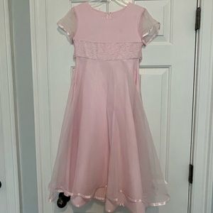 Bonnie Jean Girls size 8 Pink Spring Easter Dress